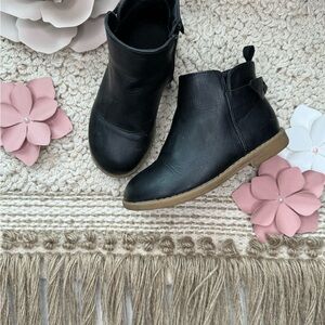 Kids Black Ankle Boots